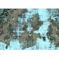 thumbnail image 1 of Ahgly Company Indoor Rectangle Abstract Light Blue Modern Area Rugs, 2' x 4', 1 of 4
