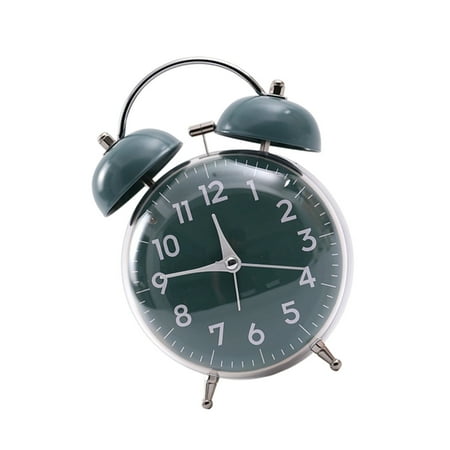 Tizuqe Retro Bells Alarm Clock Large Readable Quiet Movement Bedroom Essential Analogued Clocks