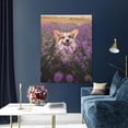 thumbnail image 5 of Kdxio Dog in Lavender Flowers Pattern Canvas Wall Art 12x16 Inches - Waterproof HD Print Solid Wood Frame for Living Room & Bathroom,Vertical, 5 of 8