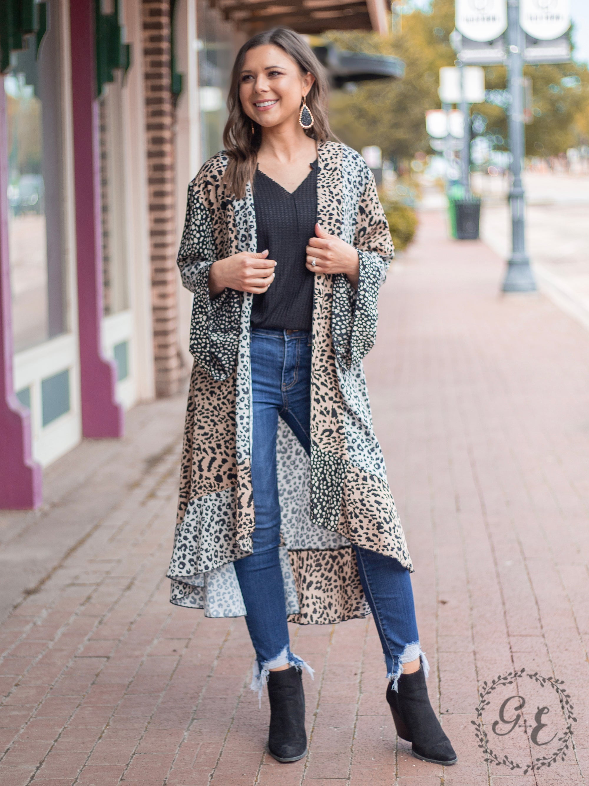 Southern Grace Best Bib and Tucker Kimono with Flares on Sleeve and