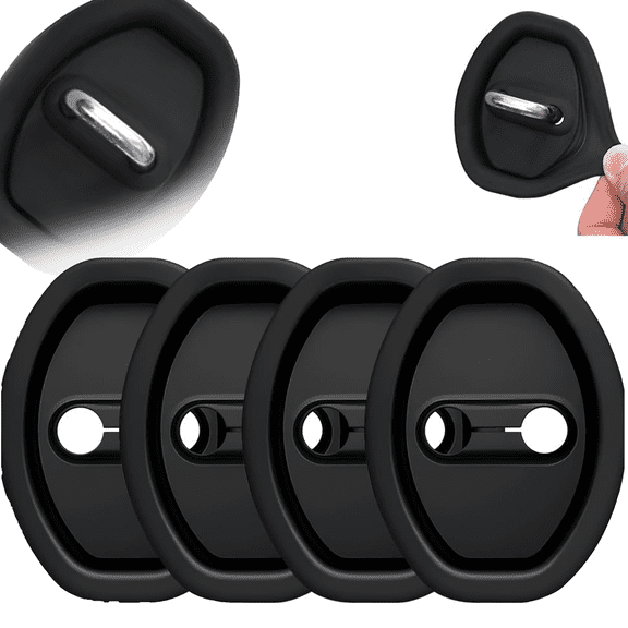 Car Door Lock Protective Cover, Easy Install, Rust Proof, Scratch Guard, Protects Latches, Cars Trucks SUVs Vans