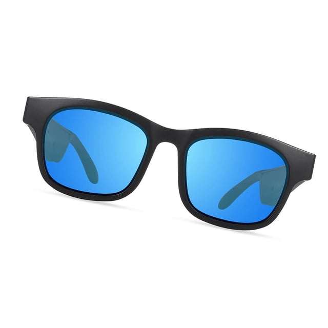 Injueey Audio inteligente Bluetooth Gafas Gafas de sol Deportes al aire libre Impermeable Cancelación de ruido Estéreo con micrófono Cables de audio/vídeo No.02