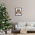thumbnail image 2 of Stupell Industries Joy Holiday Red Gift Truck Graphic Art Jet Black Floating Framed Canvas Print Wall Art, Design by Lettered and Lined, 2 of 8