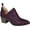 Purple, variant on Journee Womens Sophie Pull On Stacked Heel Booties