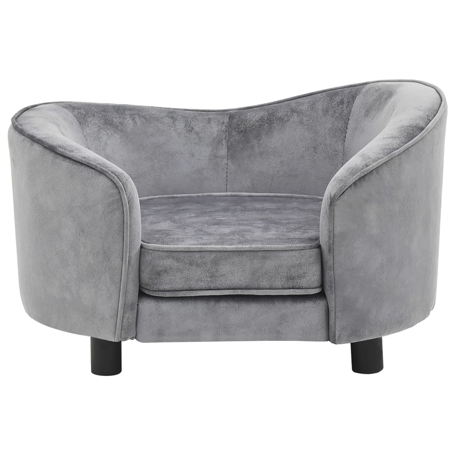 Pefilos 27.2" Dog Sofa Bed for Small Pets, Stylish Pet Sofa/Cat Couch for Furniture Faux Leather, Gray Pefilos 27.2" Dog Sofa Bed for Small Pets, Stylish Pet Sofa/Cat Couch for Furniture Faux Leather, Gray