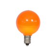 thumbnail image 2 of Vickerman XLEDCG48-25 0.96 watt G40 Orange Ceramic LED Bulb with E12 Nickel Base - 25 per Bag, 2 of 2
