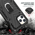 thumbnail image 3 of For use with iphone 12 Pro Max Kickstand Anti-shock And Anti Falling Case In Black, 3 of 4