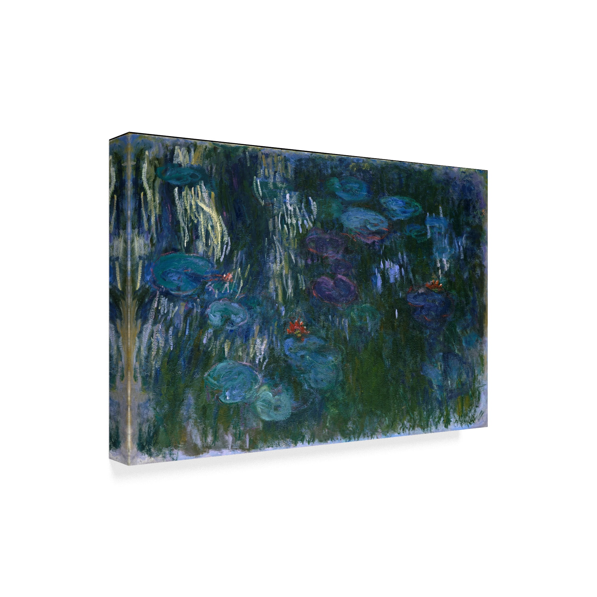 Trademark Fine Art 'Water Lilies' Canvas Art by Claude Monet