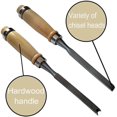 thumbnail image 3 of Professional Wood Carving Chisel Set - 12 Piece Sharp Woodworking Tools w/Carrying Case - Great for Beginners, 3 of 5