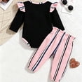 thumbnail image 7 of LvhaoGJOB Kids Girls 2-Piece Outfit Set - Elastic Waist, Soft Fabric, 7 of 7