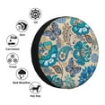 thumbnail image 4 of Pofeuu Vintage Floral Butterflies Print Spare Tire Wheel Cover for Car Truck SUV Camper Universal Fit Spare Tire Cover RV Spare Tire Covers-17 inch, 4 of 6