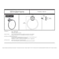 thumbnail image 2 of Delta Towel Ring Windemere Collection Polished Chrome, 2 of 5