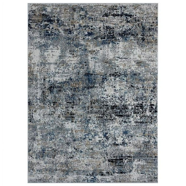United Weavers of America 4535 10160 88R Tapis Rond Bleu Barcelone d'Éternité; 7 Pi 10 Po.