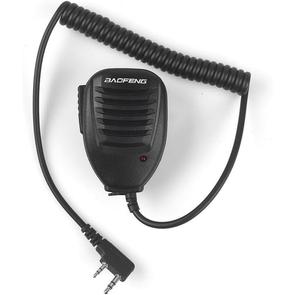 Speaker MIC For BAOFENG UV-5R 5RA 5RB 5RC 5RD 5RE 5REPLUS 3R+ 5R EX, 5RX3, Black