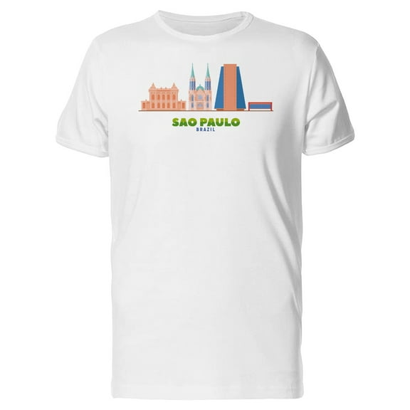 Sao Paulo City Landmarks Tee Men's -Image by Shutterstock