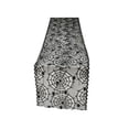 thumbnail image 2 of PoyoKee Lace Table Runner, Black Spiderweb Table Cloth, Sheer Mesh Tablecloth, Party Decorations for Kitchen and Dining, Home Decor, 71 x 12 inch, 2 of 7
