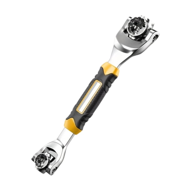 Llave de vaso ajustable, herramienta de reparación, llave giratoria multifuncional para bicicleta, vehículo, hogar, coche