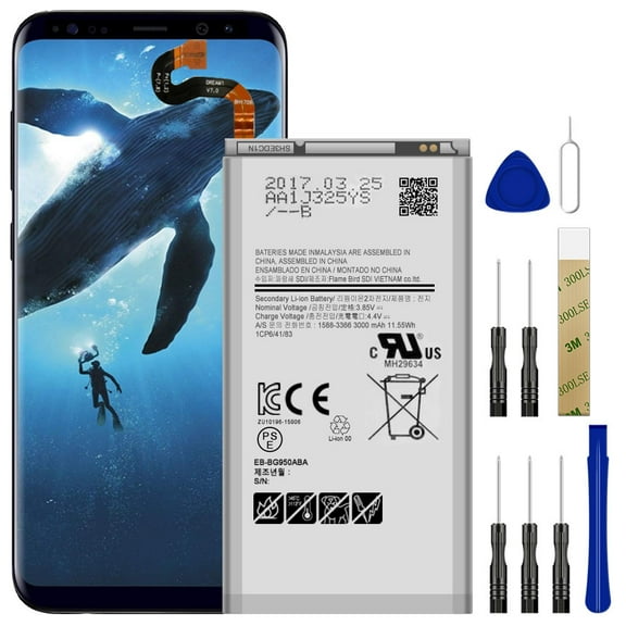 Replacement Battery EB-BG950ABE EB-BG950ABA For Verizon Samsung Galaxy S8 G950V SM-G950V Tool