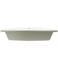 thumbnail image 5 of Novatto NP-U193911MB-O Shallow Rectangular Undermount White Porcelain Sink Drain Set with Overflow, Matte Black, 5 of 10