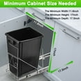 thumbnail image 6 of Pull Out Trash Can Under Cabinet, Adjustable Slide Out Shelf for Kitchen Trash Can Under Sink, 6 of 6