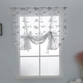 thumbnail image 3 of 1Pc Embroidered Leaf Kitchen Valance Curtain Also for Bedrooms, 3 of 6