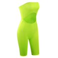 thumbnail image 4 of SRZYMJ Plus Size Jumpsuit Solid Color Open Back Tube Shorts Short Sportswear for Women Comfortable Stretchy Fit, 4 of 8