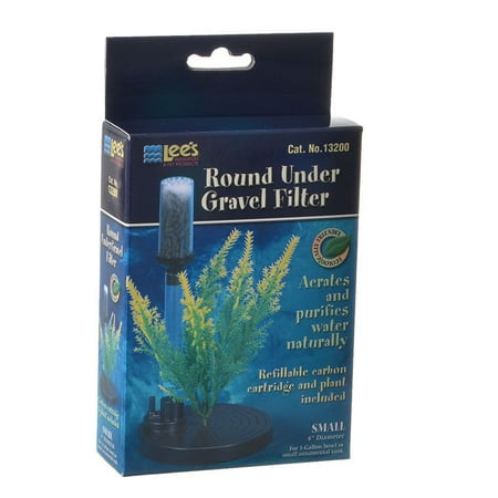 Lees Undergravel Filter - Lees Fishbowl Undergravel Filter 4 Diameter (1 Gallon) - Pack of 10