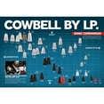 thumbnail image 2 of LP Tri-Bell Set Cowbells LP570 3, 4, and 5 1/2 Black Plastic Patented Vise-Clamp, 2 of 3