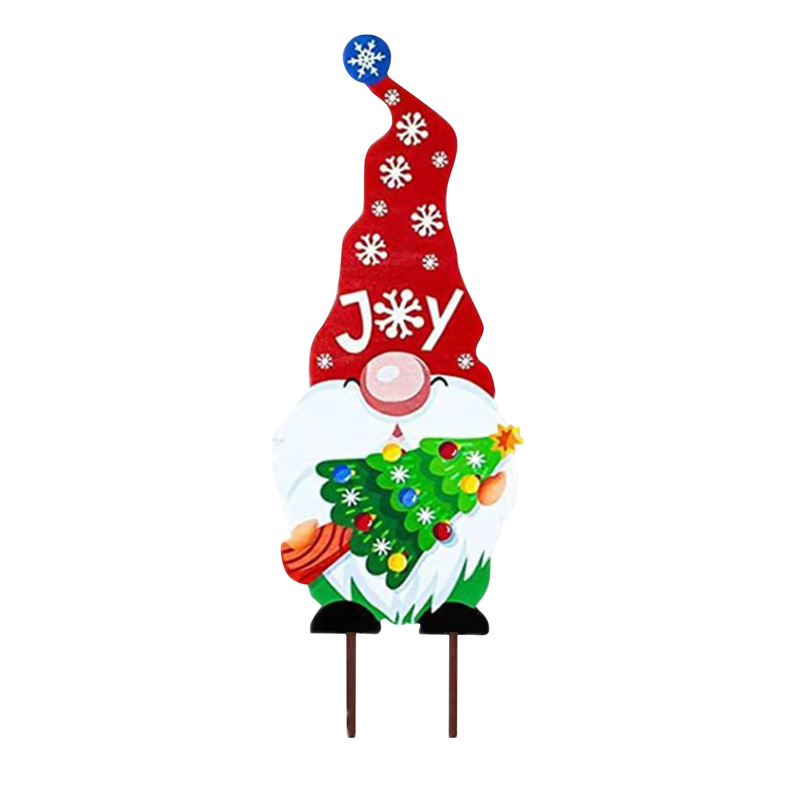 Guvpev Merry Christmas Yard Stake Sign Decoration Snowman Santa Claus