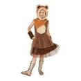 thumbnail image 3 of Star Wars Girls' Ewok Halloween Costume Dress 4pc - Brown '12-14, 3 of 3