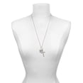 thumbnail image 3 of Delight Jewelry Silvertone Skull and Bones - Square Seal I Have Plans for You Engraved Cross Zoey Necklace, 28", 3 of 4