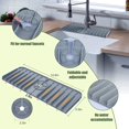 thumbnail image 3 of Faucet Mat,Silicone Faucet Handle Drip Catcher Tray,Drip Protector Splash for Kitchen, Bathroom,Sink Mat, Dish Drying Mat, Sponge Holder(Grey), 3 of 5
