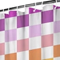 thumbnail image 3 of Colorful Gradient Checkerboard Checkered Pattern Shower Curtain 72"x84" ,Bathroom Decorative Shower Curtains Set with 12 Hooks,Modern Waterproof Washable Shower Curtain, 3 of 6