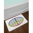 thumbnail image 2 of Hippie Bath Mat, Life and Peace Symbol Forming Flower in Rainbow Colors Abstract Style Artful Design, Non-Slip Plush Mat Bathroom Kitchen Laundry Room Decor, 29.5 X 17.5 Inches, Multicolor, Ambesonne, 2 of 2