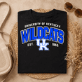 thumbnail image 2 of Leaf Vintage University Of Kentucky Wildcats Crewneck Black Graphic T-Shirt, 2 of 6