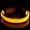 A007- Yellow, variant on Led Dog Collar with Glowing Orange Band, Night Safety Light for Medium Dogs, Walking Gift 1 Pack