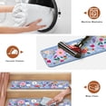 thumbnail image 3 of Carpet Stair Treads for Wooden Steps Colorful Flower Blue Background 30"X8" Extra Non Slip Reusable Staircase Step Treads, Soft Rubber Safety Stair Mats for Pets & Elders, 3 of 6