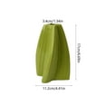 thumbnail image 3 of Uandlove Modern Green Plastic Vase Small Narrow Cylinder Centerpiece for Artificial Flowers Faux Stems Dried Botanicals Tabletop Decor for Living Room Bedroom Wedding Party, 3 of 6