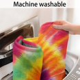 thumbnail image 5 of Colorful Rainbow Tie Dye Spiral Pattern Bathroom Rugs Mat,Non Slip Microfiber Bathroom Rug,Rubber Backing,Soft Bathroom Mats for Bathroom Floor,Tub and Shower,60x24in(150x60cm), 5 of 5