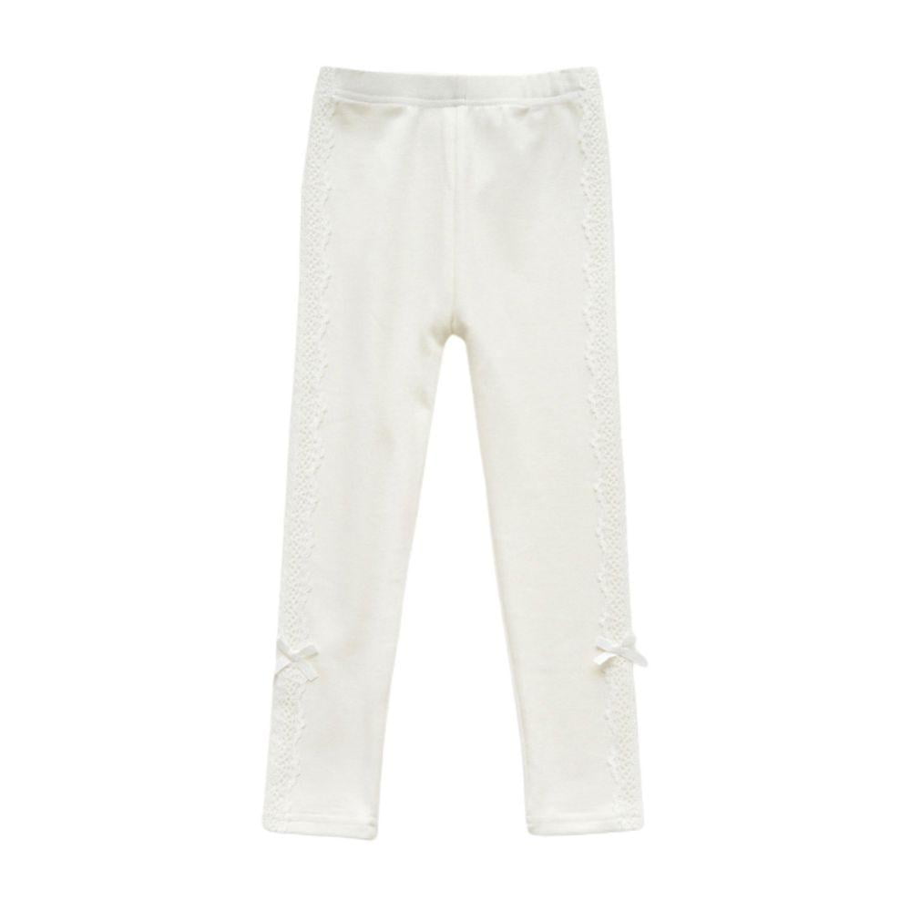 Boy Suspender Pants - White - Tiny Tots Kids