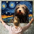 thumbnail image 6 of Bergamasco Sheepdog Dog Canvas Van Gogh Starry Night Wall Art Gifts Canvas Wall Art Frame Music Artist Customized Canvas Framed Photo Art Work For The Bedroom(Gifts For Dog Lover ), 6 of 6