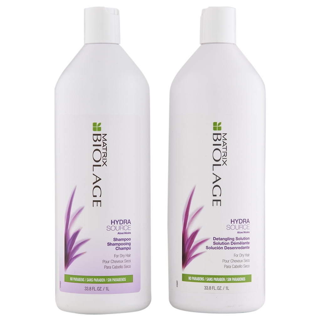 Matrix Biolage Hydrasource Shampoo & Detangling Solution Liter null