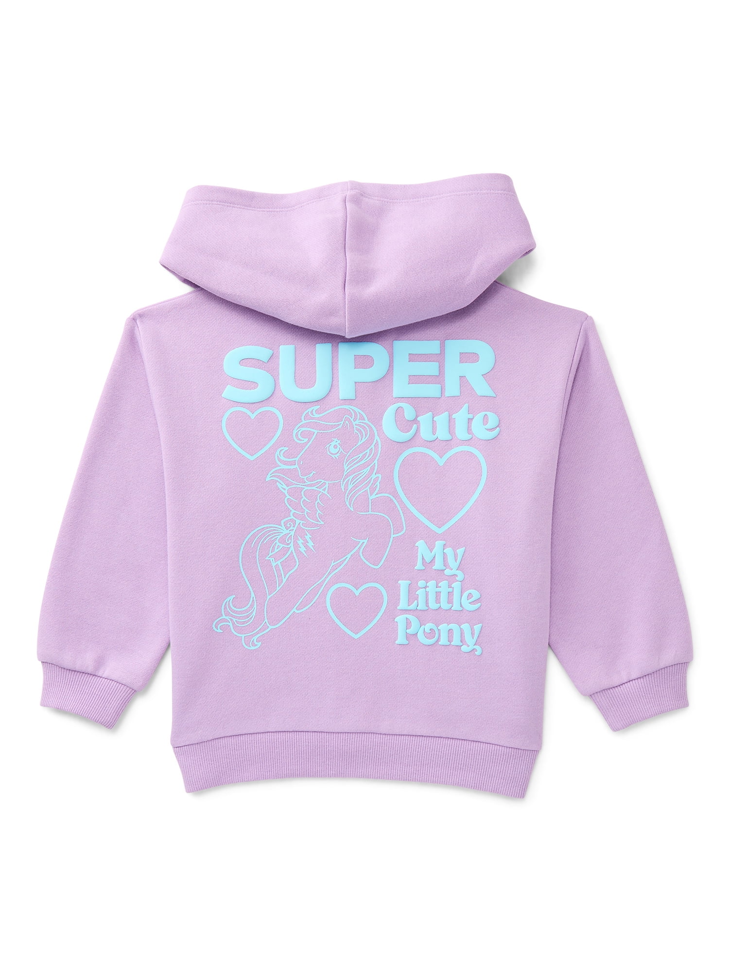 My Little Pony Toddler Girls' Full Zip Graphic Hoodie, Sizes 12M-5T