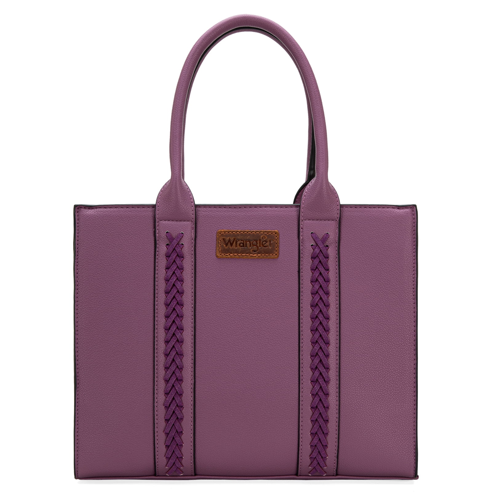Wrangler 3Pcs Handbags Set Tote Bag & Medium Crossbody Purse & Wallet, Purple