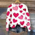 thumbnail image 4 of Taqqpue Valentines Sweatshirt for Women Casual Oversized Love Heart Shirt Pullover Valentine's Long Sleeve Tops, 4 of 4