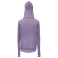 thumbnail image 6 of CAIXIA Womens Crochet Lightweight Cardigans Zip Up Hooded Long Sleeve Knit Sweaters Mesh Beach Swim Cover Up, 6 of 9