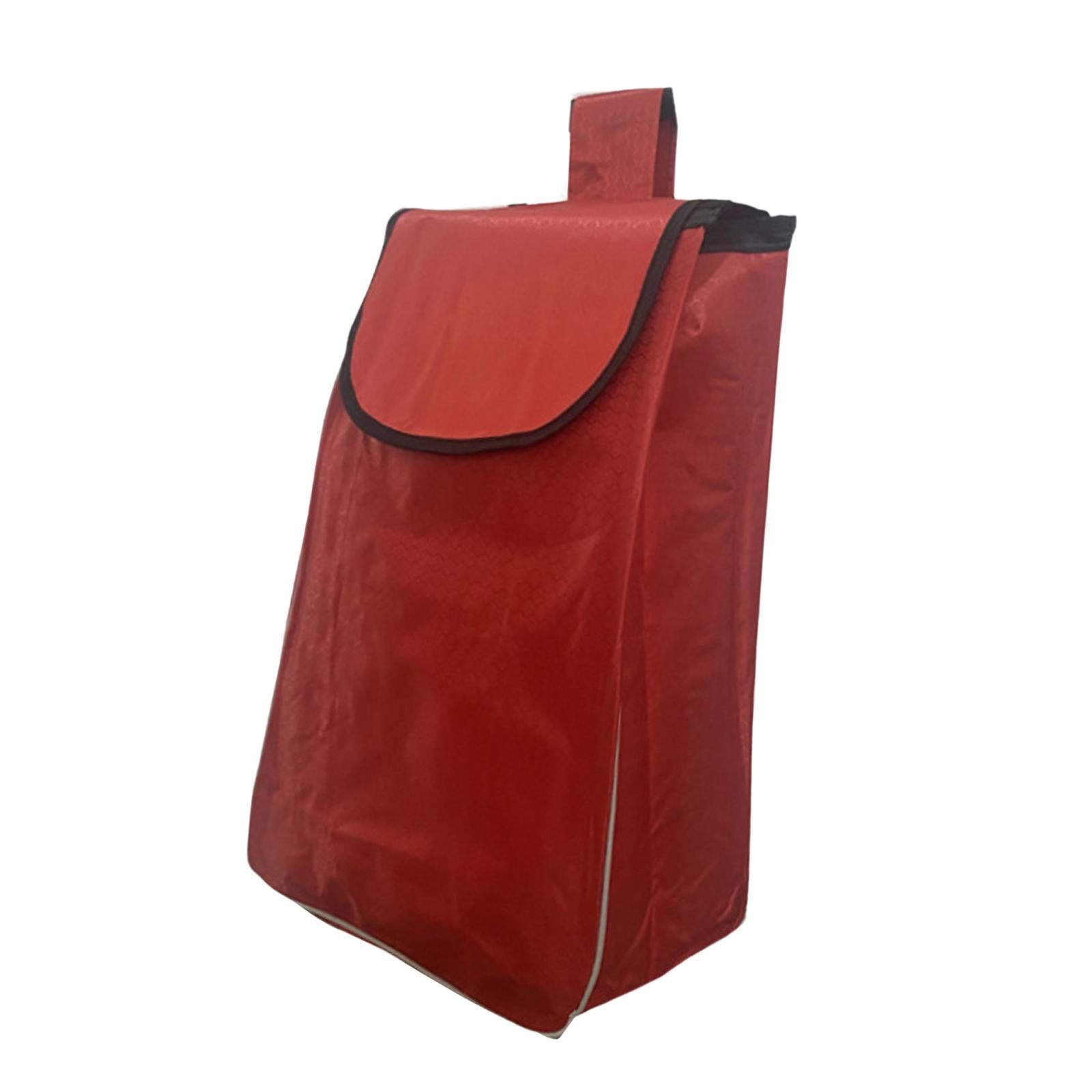 Shopping Cart Replacement Storage Bag Folding Waterproof Outdoor Indoor Use with Side Pockets