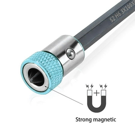 

YULANBI tools in clearance 2xUniversal Removable Magnetizer Ring Magnetic Steel for 6.35mm Screwdriver Bits