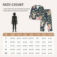 thumbnail image 6 of Junzan Vintage Floral Print Womens Pajama Sets,Long Sleeve Button Down For Women Pjs 2 Piece, 6 of 9