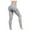 Gray, variant on Fashion Plus Size Gym Yoga Pants for Women Solid Color Seamless Hip Lifting Breathable Yoga Suit With Tight Fitting High Waisted Sports Bottom Fitness Pants Save to 65% off!